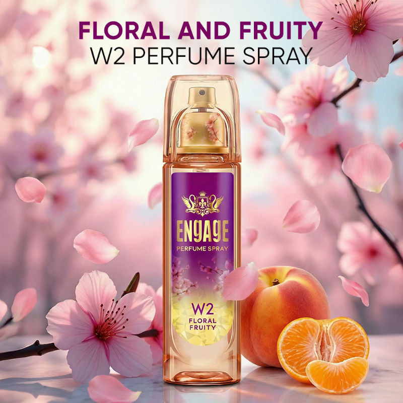 W2 Perfume Spray For Women, Floral & Fruity, Skin Friendly, Long-Lasting