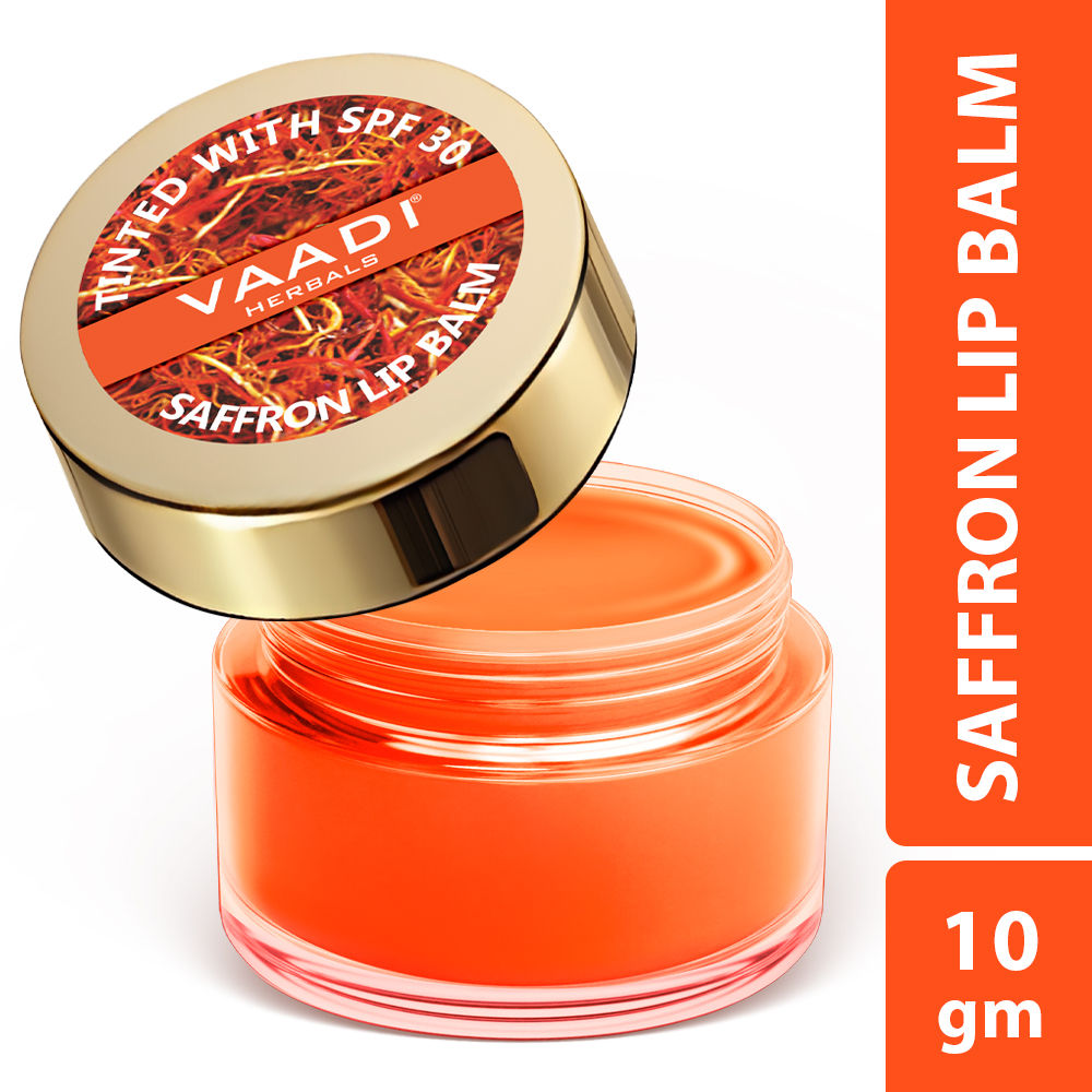 Tinted Saffron Lip Balm with SPF30 for Dry, Chapped & Sun Damaged Lips