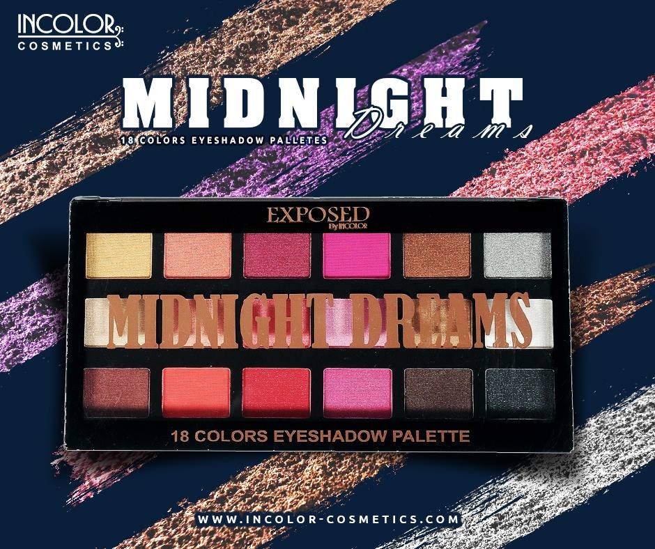 Exposed Midnight Dreams 18 Colors Eyeshadow Palette - 1