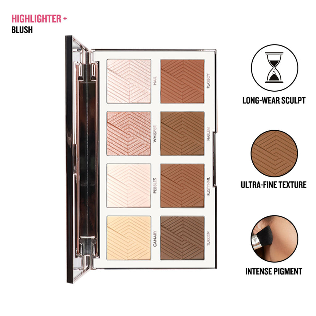 Essential Highlighter & Contour Powder Palette BKS003