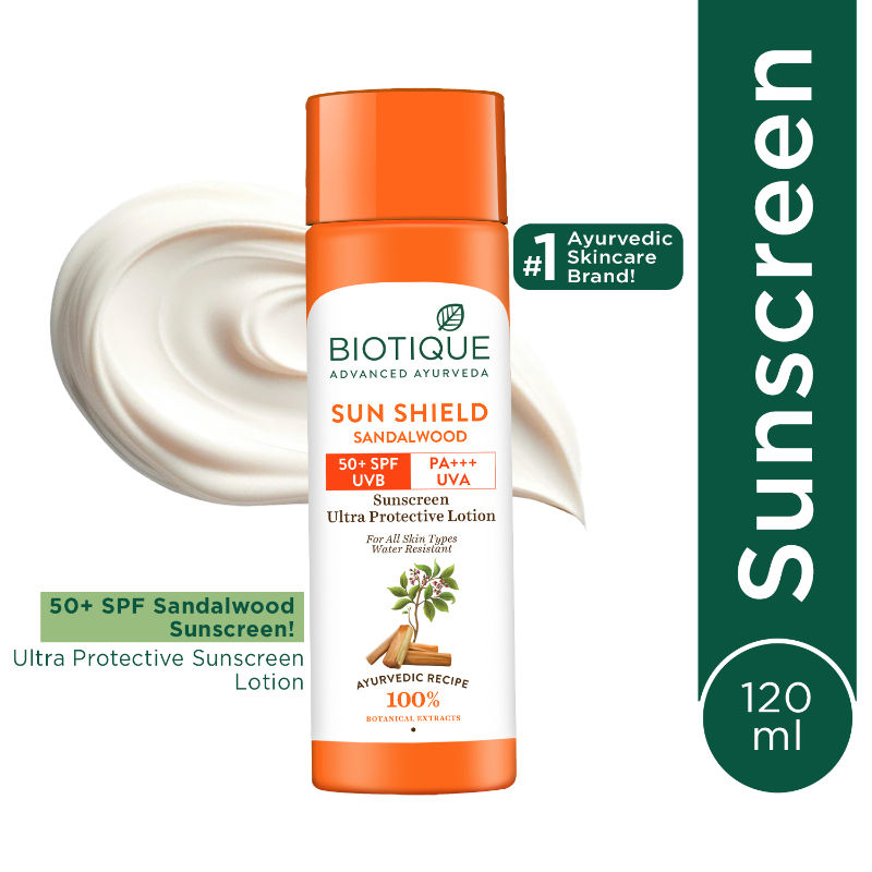 Bio Sun Shield Sandalwood Ultra Protective Face Lotion SPF 50+ Sunscreen