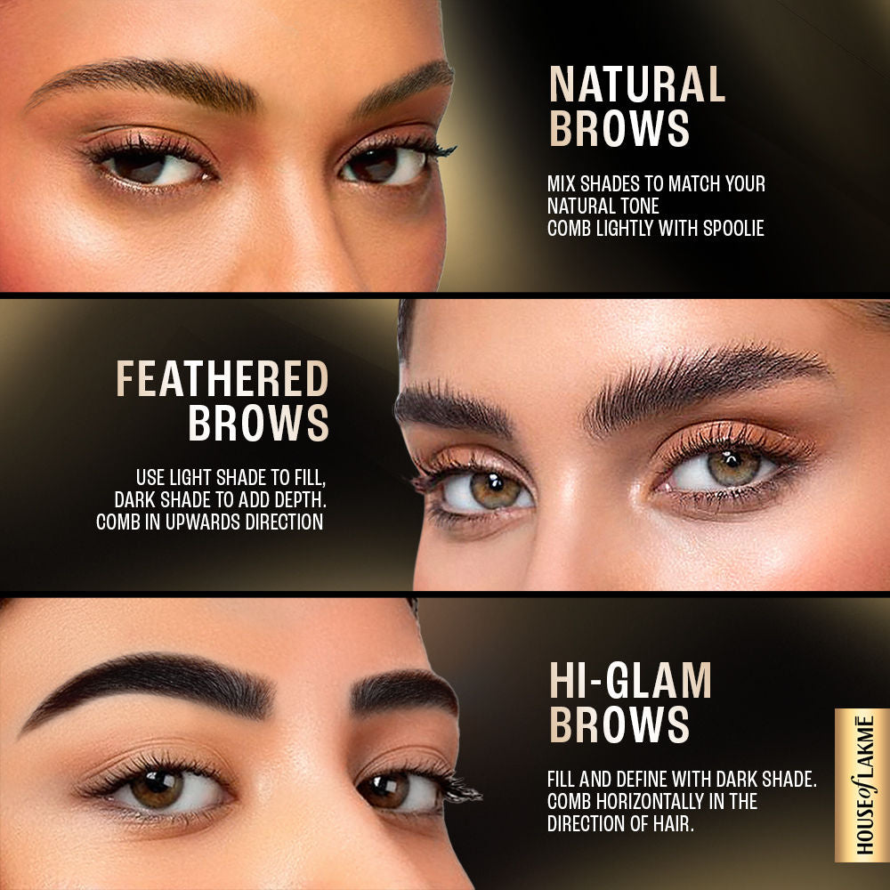 Facelift Brow Sculpt Palette With Dual Applicator, Natural Matte Finish