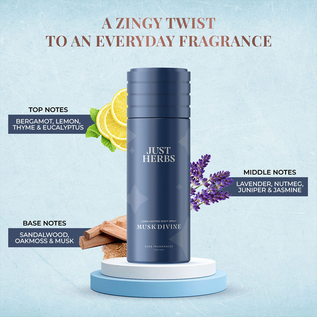 Long Lasting & Refreshing Deodorant And Body Spray - Musk Divine