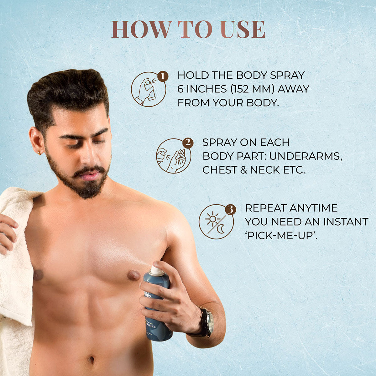 Long Lasting & Refreshing Deodorant And Body Spray - Musk Divine