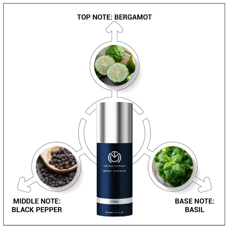Bleu, Long-Lasting Body Perfume for Men
