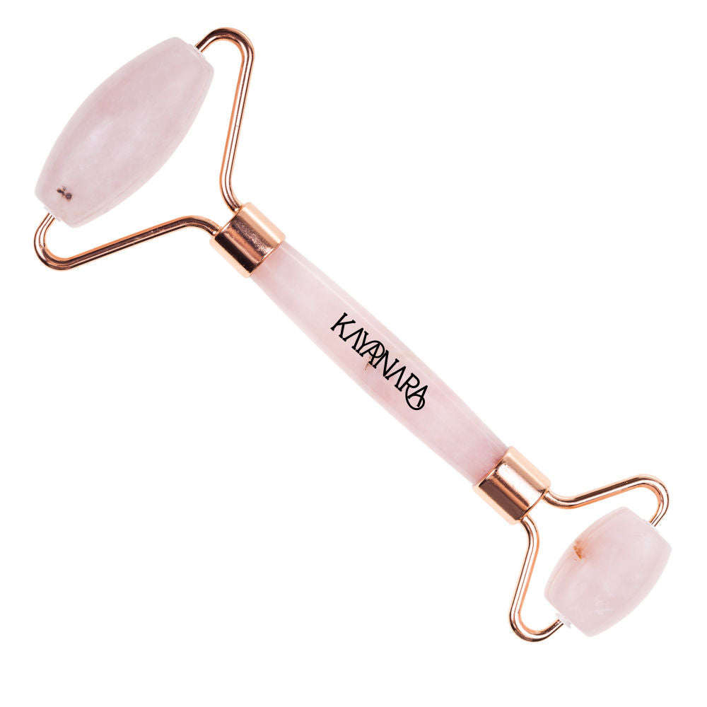 Original Rose Quartz Stone Face Roller For Face, Neck And Under Eye Massager