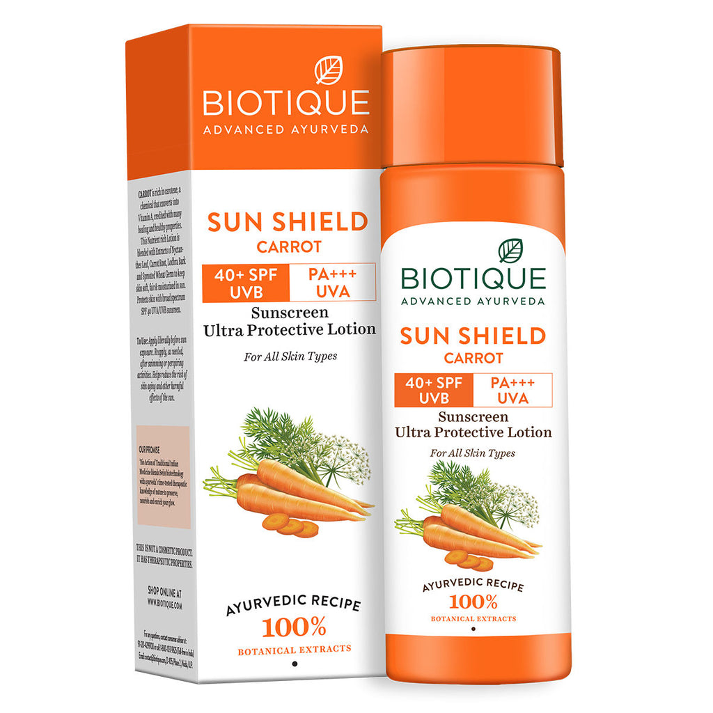 Bio Carrot Ultra Soothing Face Lotion 40+ SPF Sunscreen