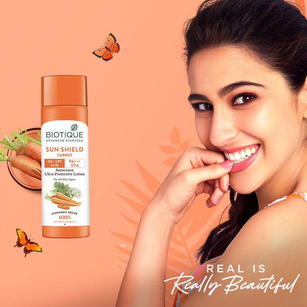 Bio Carrot Ultra Soothing Face Lotion 40+ SPF Sunscreen
