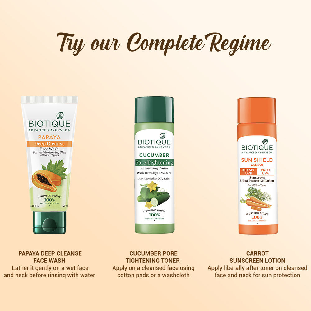 Bio Carrot Ultra Soothing Face Lotion 40+ SPF Sunscreen