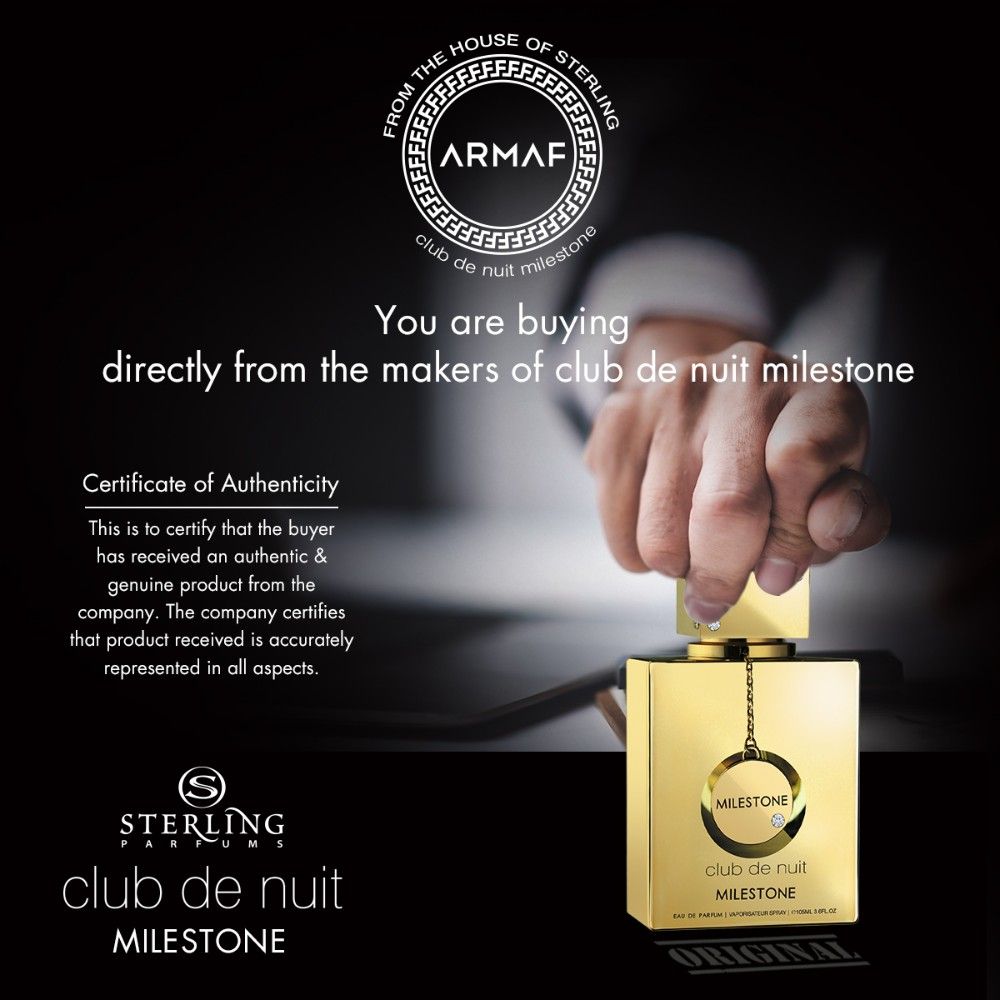 Club De Nuit MIlestone Eau De Parfum For Him