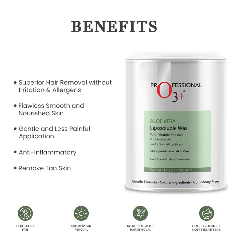 Aloe Vera Liposoluble Wax For Sensitive Skin Body Hair Removal