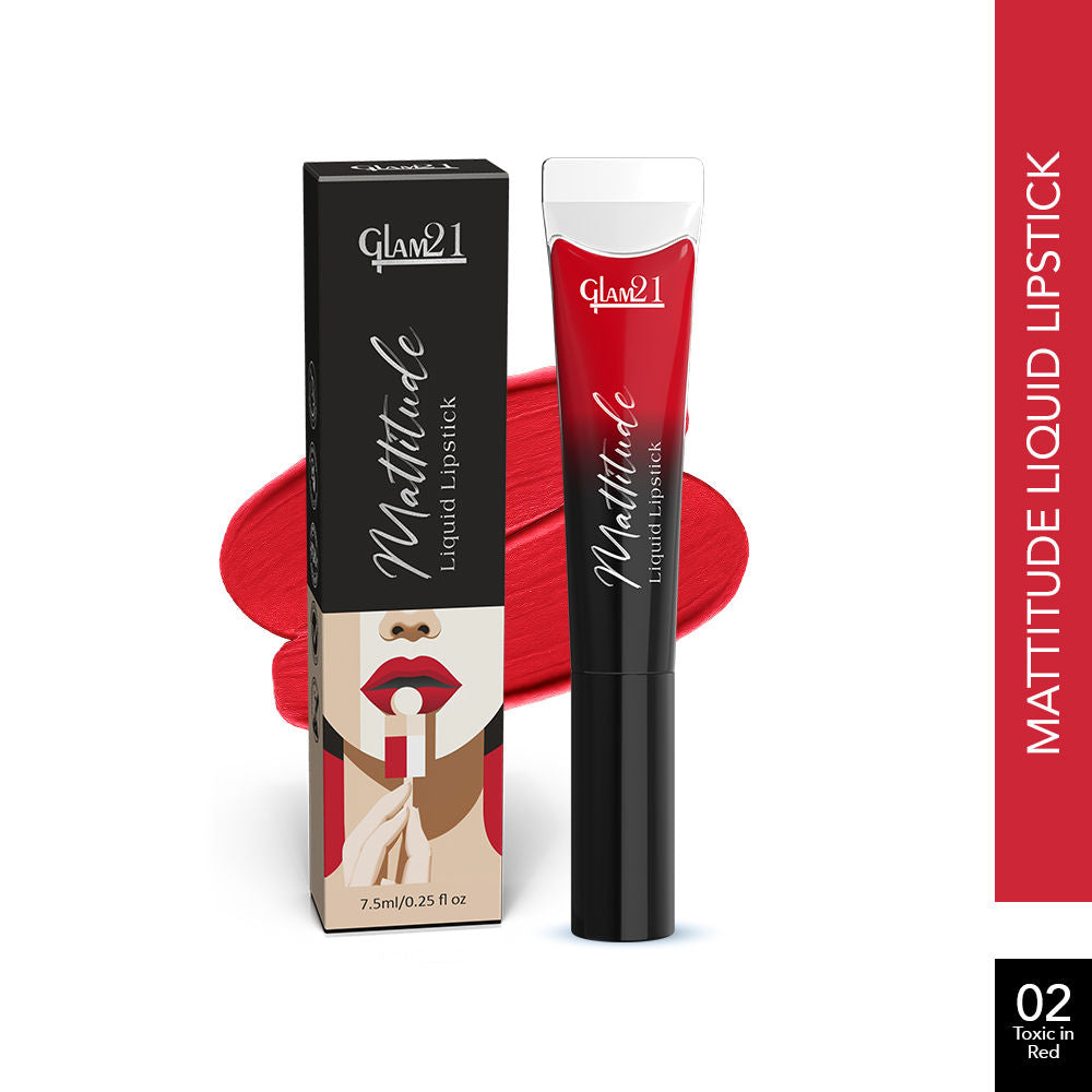 Mattitude Liquid Matte Lipstick - Toxic In Red