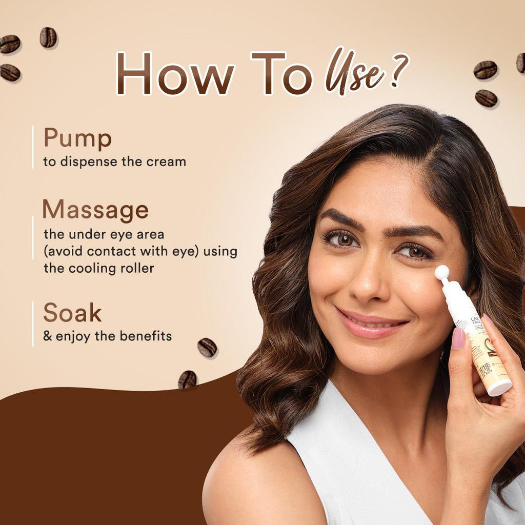 Under Eye Cream for Dark Circles, Puffiness with Coffee Oil & Vitamin E