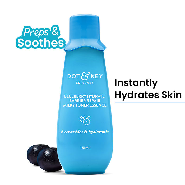 Blueberry Hydrate Barrier Repair Milky Toner Essence, With 5 Ceramides & Hyaluronic
