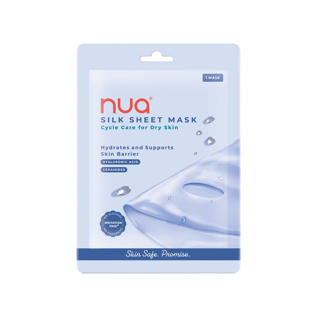 Hydrating Sheet Mask - With Ceramides & Hyaluronic Acid (Soothes, Cycle Care for Dry Skin)