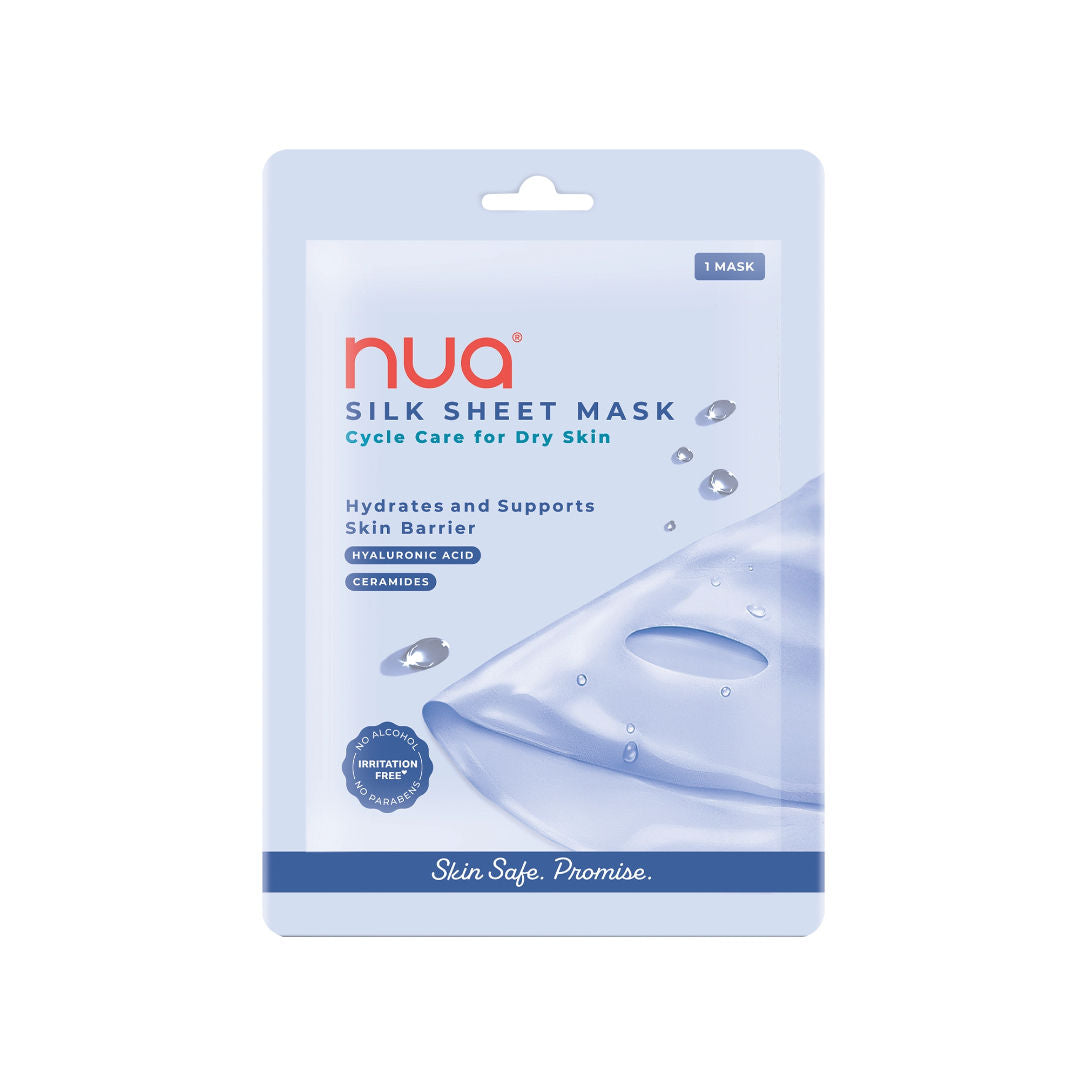 Hydrating Sheet Mask - With Ceramides & Hyaluronic Acid (Soothes, Cycle Care for Dry Skin)