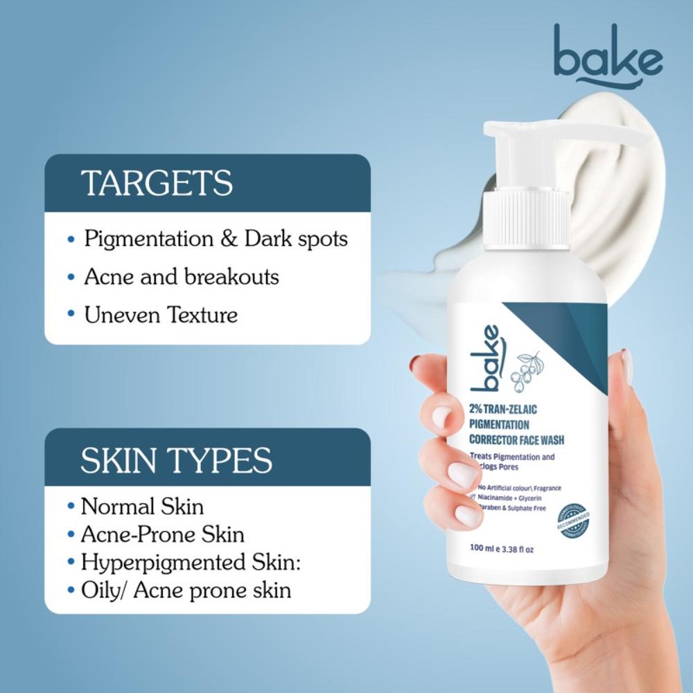 2% Tran-Zelaic Pigmentation Corrector Milky Face Wash For Pigmentation and Unclogged pores