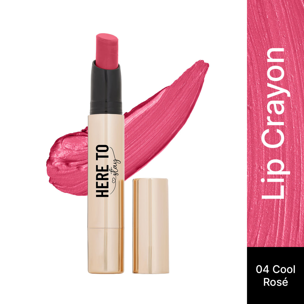 Select Here To Stay Lip Crayon Velvety-Matte Finish , 12-Hour Stay - 4 Cool Rose