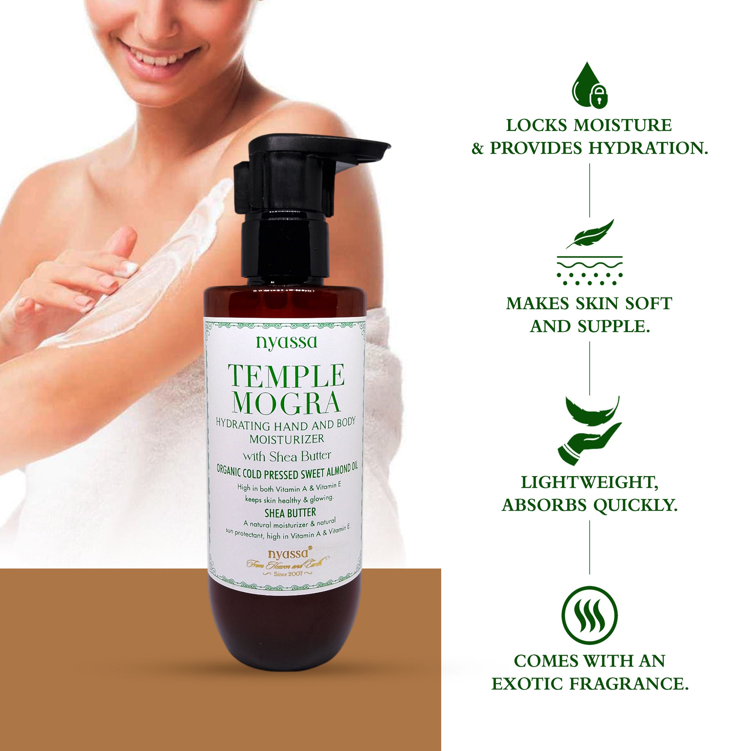 Temple Mogra Hand And Body Moisturizer