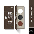 Eyebrow Enhancer Eyeshadow Palette With Wax Cream Celestial 3 in 1 Fill Set Shape