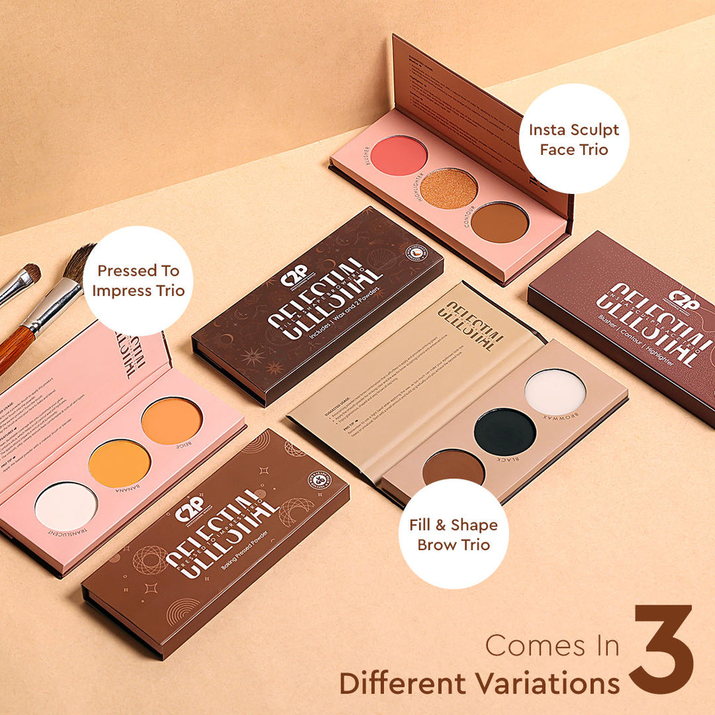 Celestial 3 in 1 Blush Contour Highlighter Face Palette Highly Pigmented (Back to L.A)