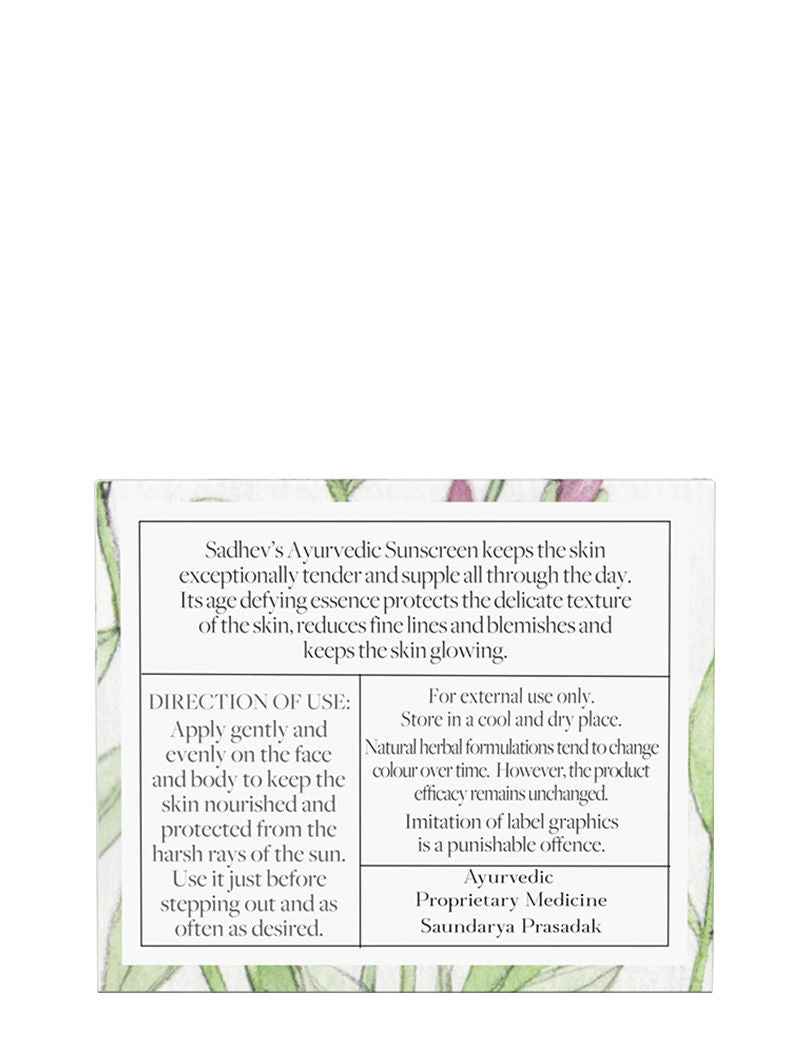 Ayurvedic Sunscreen Spf 30