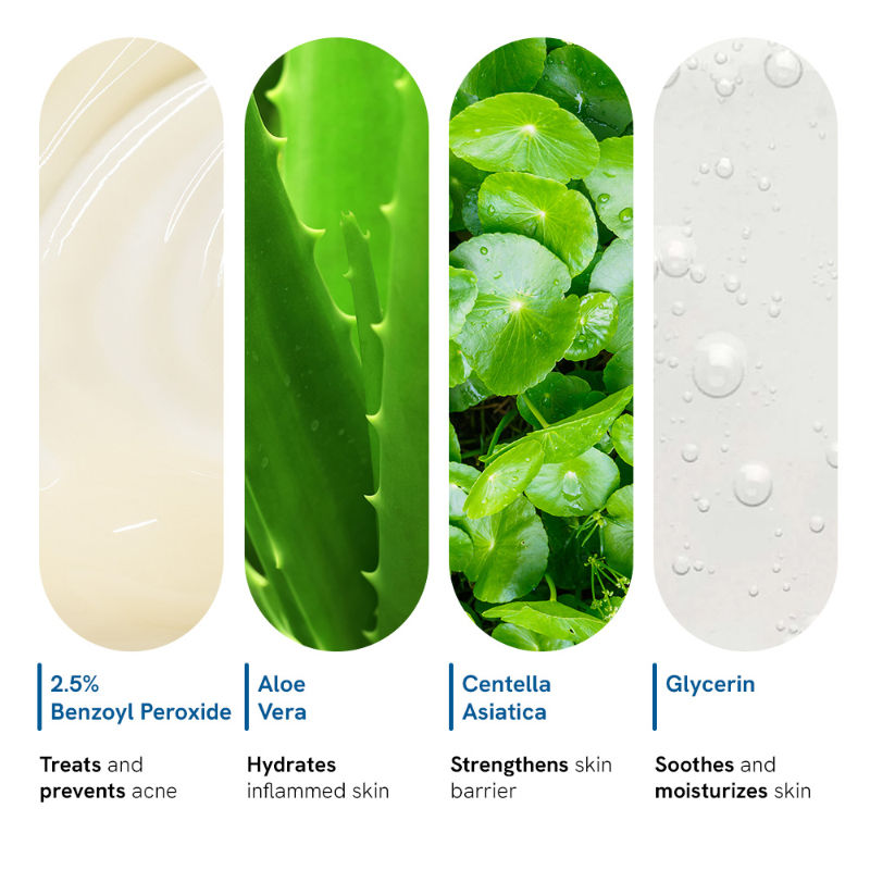 2.5% Benzoyl Peroxide Body Wash Treats Stubborn Back Acne