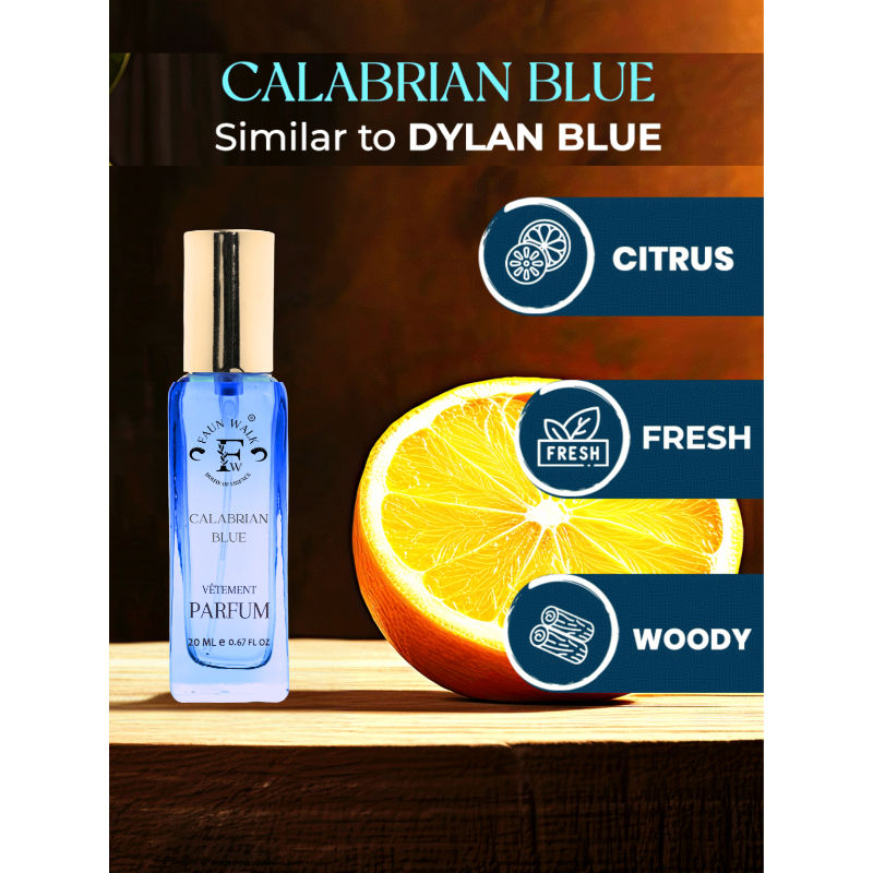 Faunwalk Calabrian Blue- Travel Size Mini Perfume That Smells Like Versace Dylan Blue-For Men