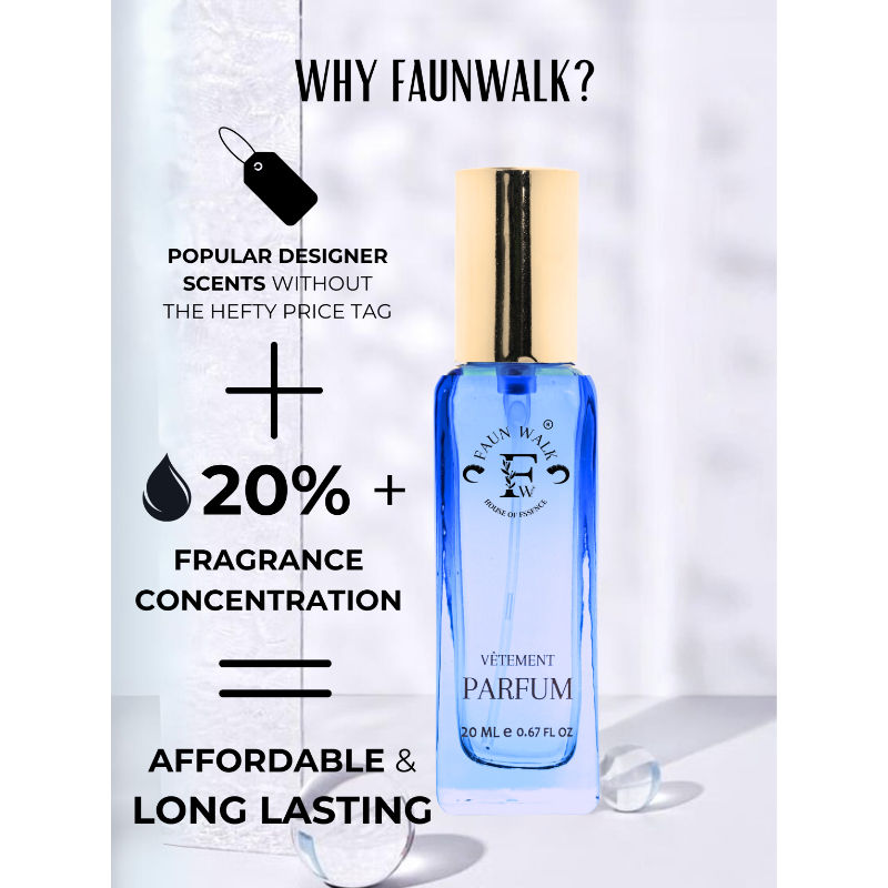 Faunwalk Calabrian Blue- Travel Size Mini Perfume That Smells Like Versace Dylan Blue-For Men
