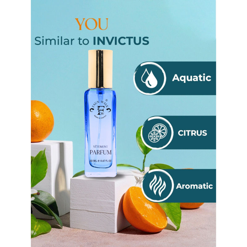 Faunwalk You- Travel Size Mini Perfume That Smells Like Invictus- Aquatic Notes For Men