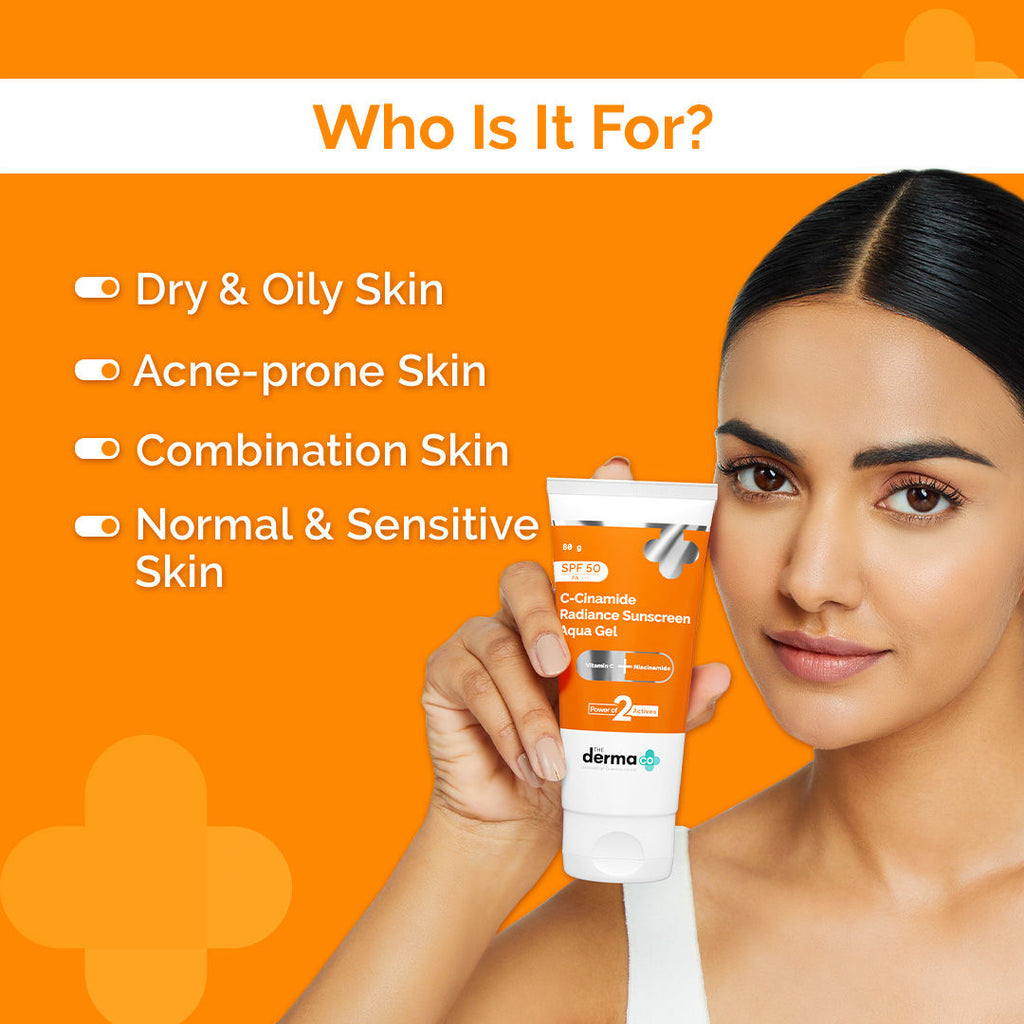 C-Cinamide Sunscreen SPF 50 Aqua Gel PA++++ With Vitamin C & Niacinamide