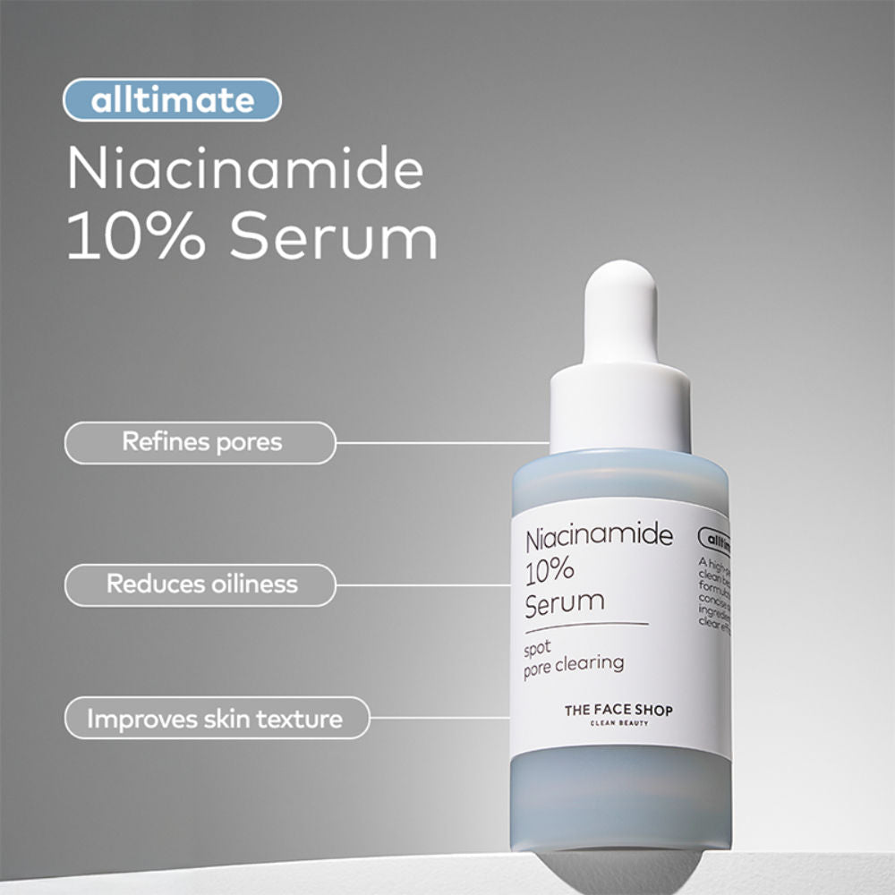 Alltimate Niacinamide 10% Korean Serum - Reduces Oil & Minimizes Pores, for Oily Skin