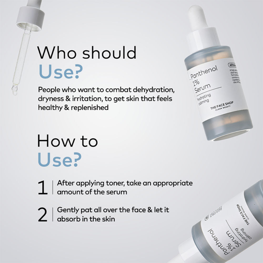 Alltimate Panthenol 1% Korean Serum - Hydrating & Moisturizing with Hyaluronic Acid