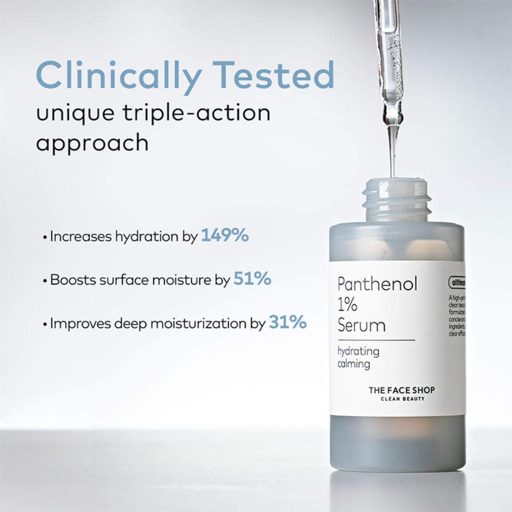 Alltimate Panthenol 1% Korean Serum - Hydrating & Moisturizing with Hyaluronic Acid