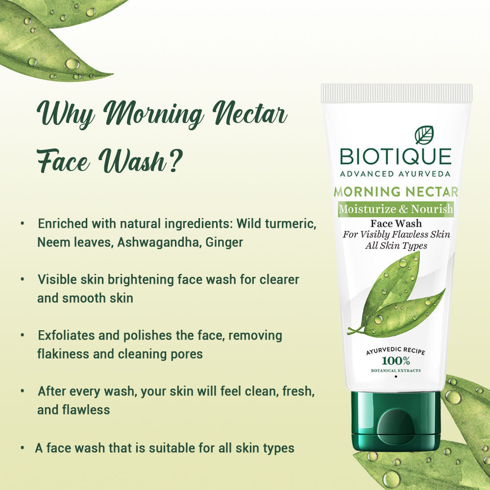 Bio Morning Nectar Visibly Whitening Face Wash (All Skin Types)