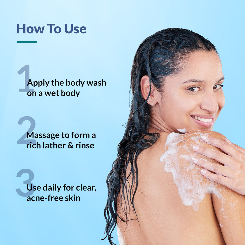Salyzap 2% Salicylic Acid Body Wash Acne Control Back Acne Body Wash for Women & Men