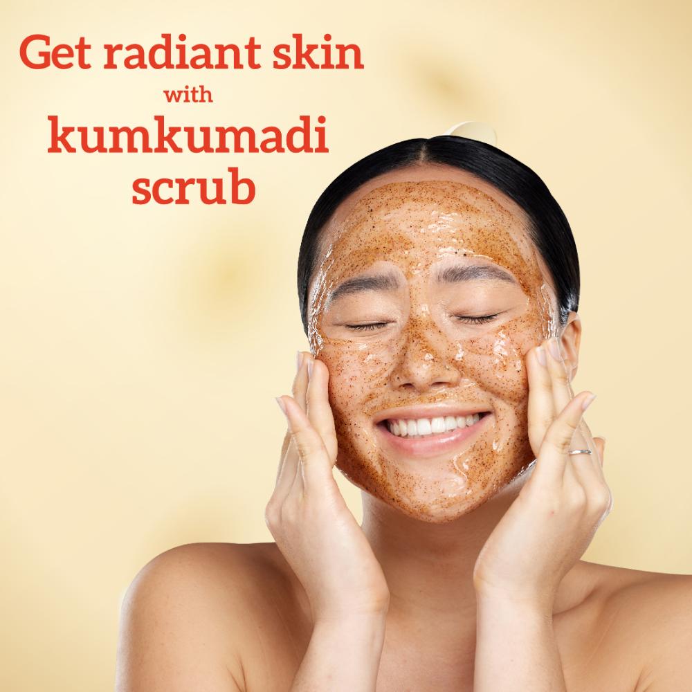Kumkumadi Face Scrub, Ayurvedic Exfoliator, Brightens Skin, Evens Tone, for Men & Women