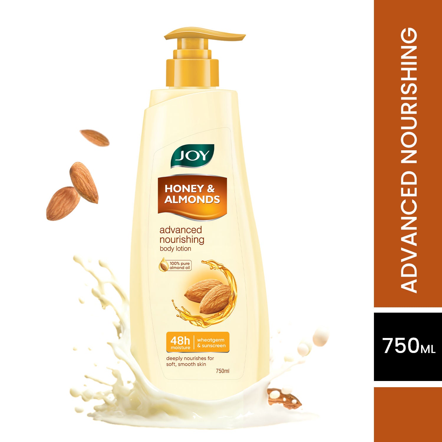 Honey & Almonds Lightweight Body Lotion with Shea Butter, Nourishing 24hr Care for Winter