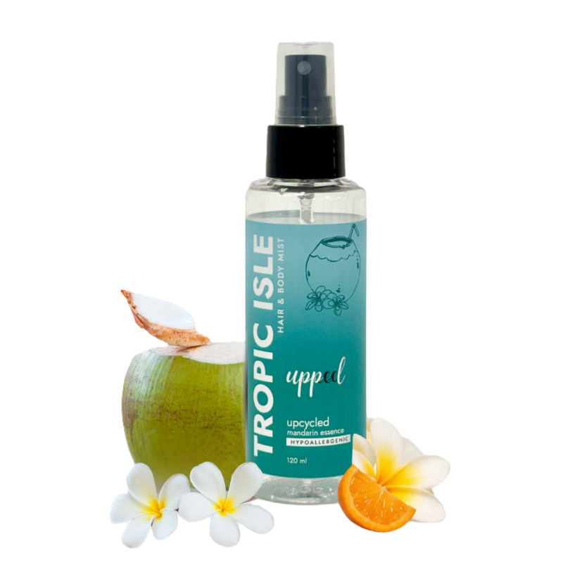Tropic Isle Hair & Body Mist Coconut, Frangipani-Jasmine & Vailla Refresh Beach Inspired Mist