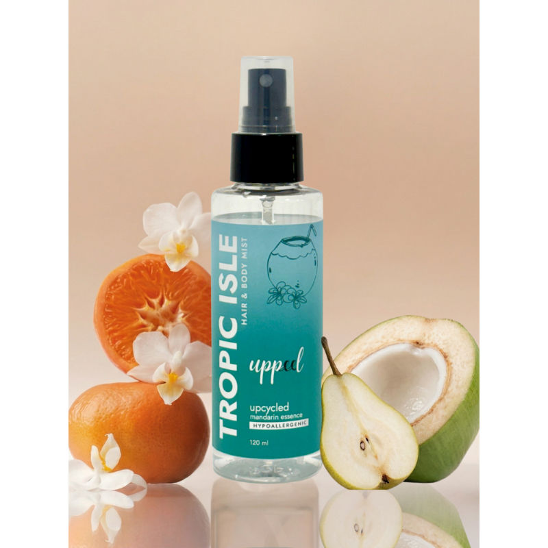 Tropic Isle Hair & Body Mist Coconut, Frangipani-Jasmine & Vailla Refresh Beach Inspired Mist