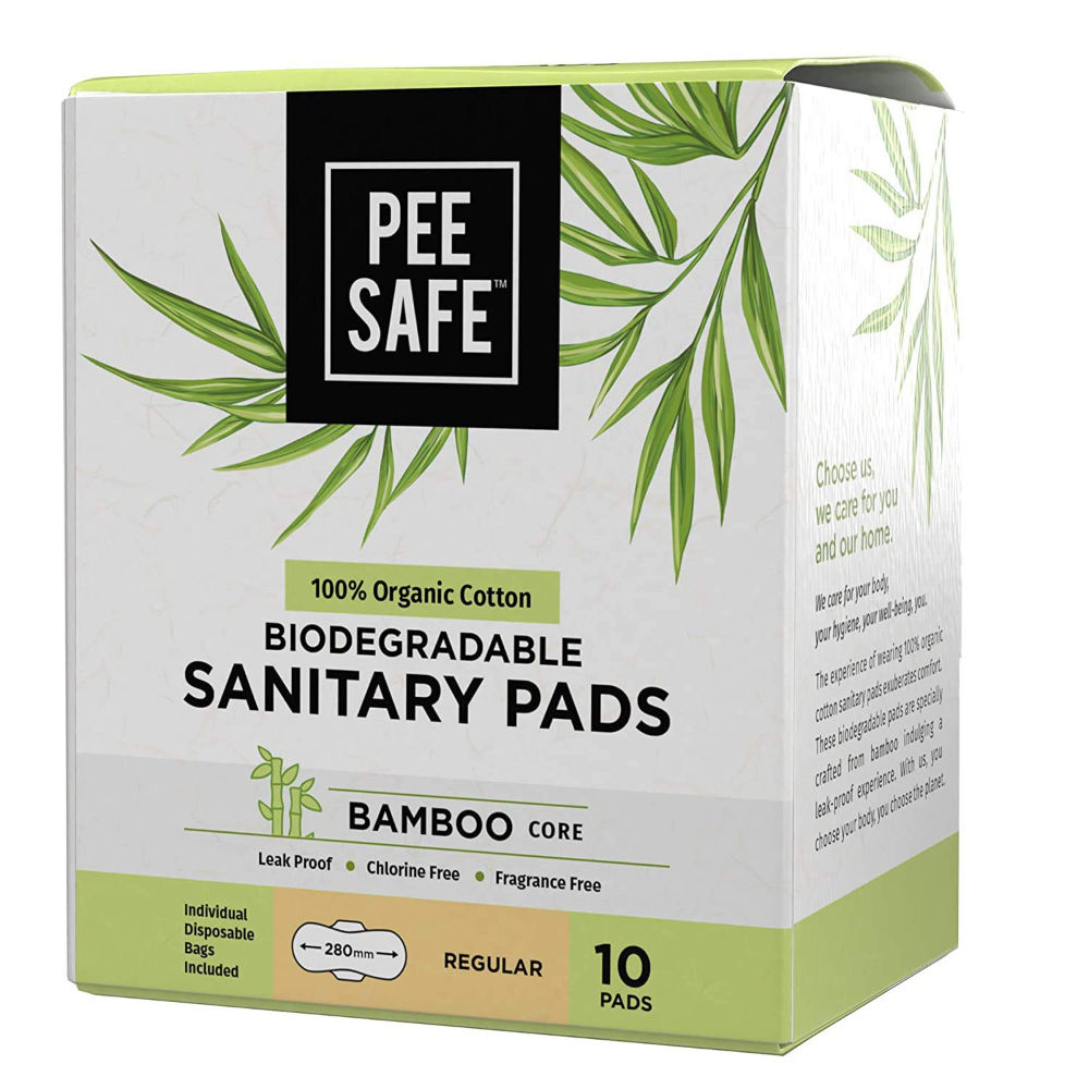 Biodegradable Sanitary Pads-Leak-Proof, Soft, And Rash-Free Period Protection (Regular, 10Pcs)
