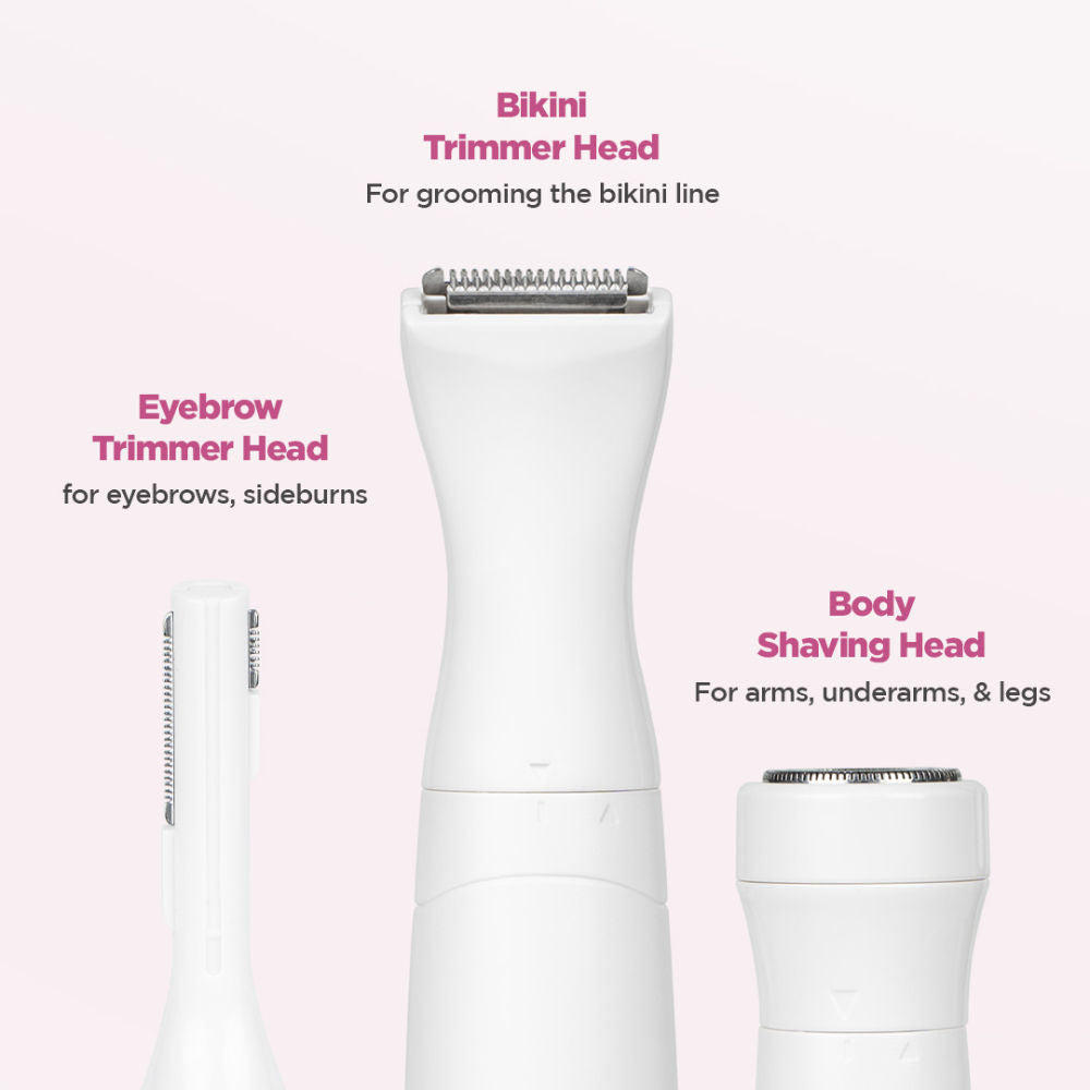 Rechargeable Multipurpose Trimmer for Eyebrows, Underarms and Bikini Line