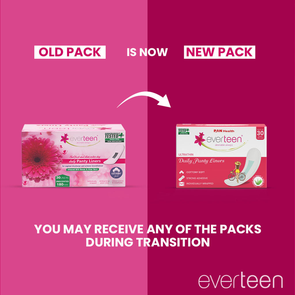 Daily Panty Liners Infused With Neem Aloe Vera, Odor Control