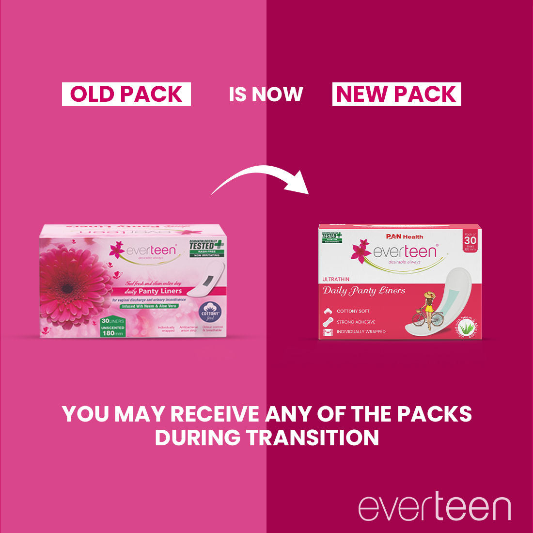 Daily Panty Liners Infused With Neem Aloe Vera, Odor Control