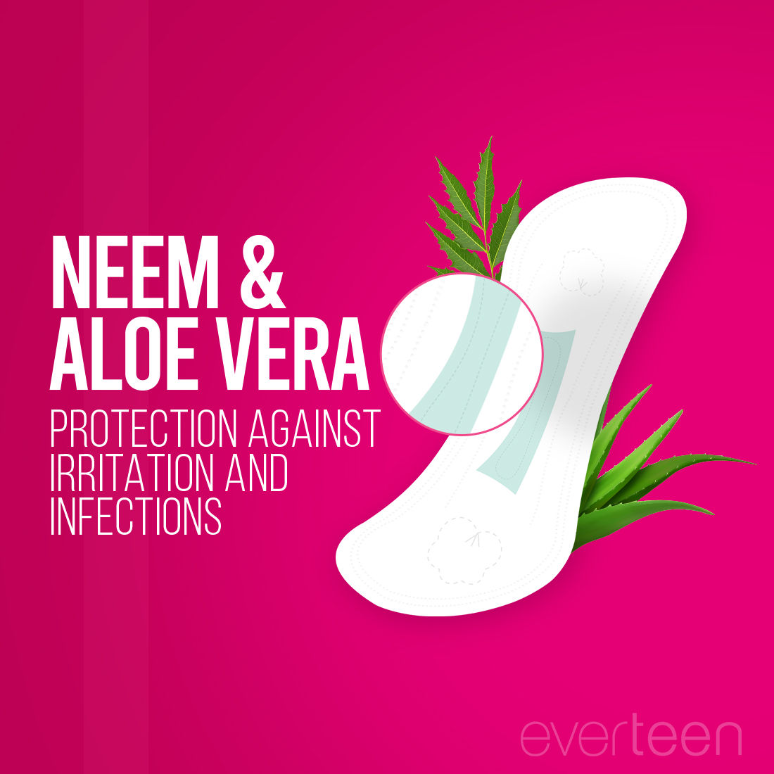 Daily Panty Liners Infused With Neem Aloe Vera, Odor Control