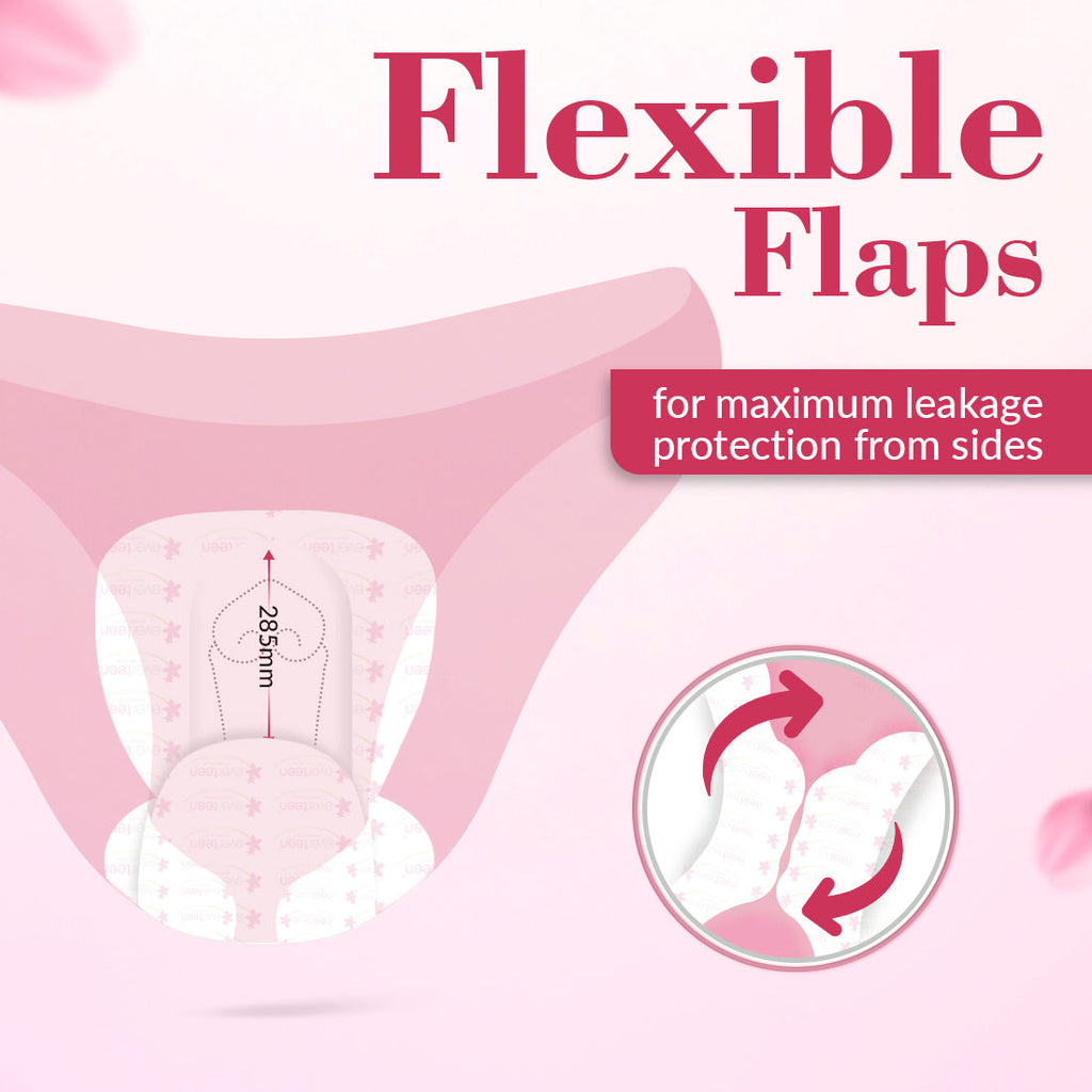 Period Care XL Soft Sanitary Napkins Pads For Medium Flow