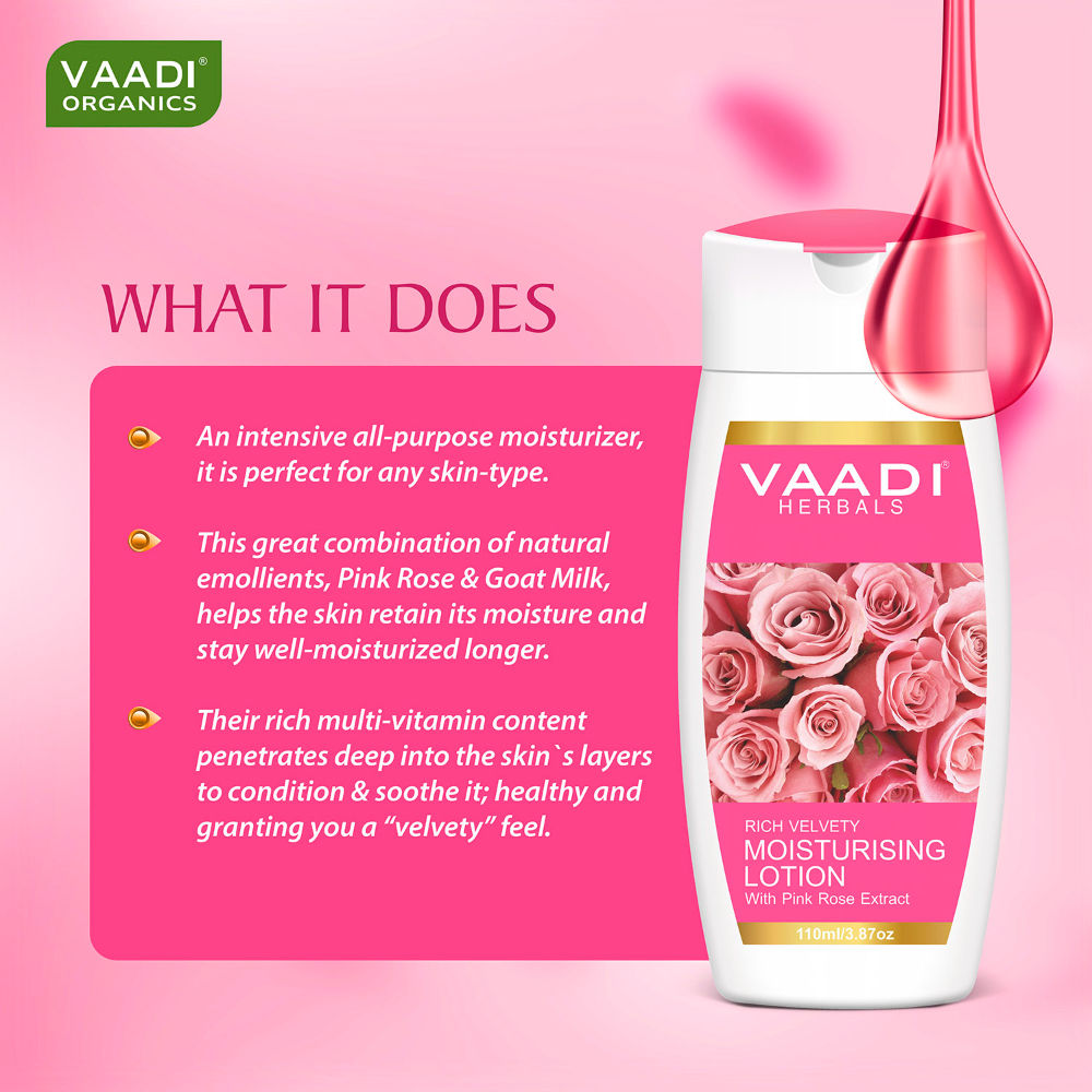 Moisturising Lotion With Pink Rose Extract