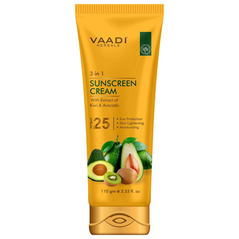 3 In 1 Sunscreen Cream with Extract Of Kiwi & Avocado