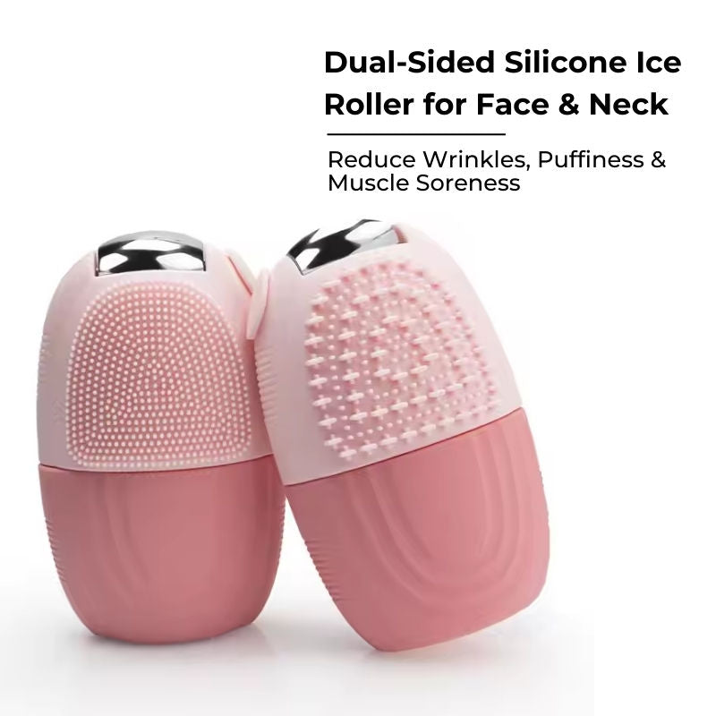 Multifunction Ice Roller With Scrubber For Face