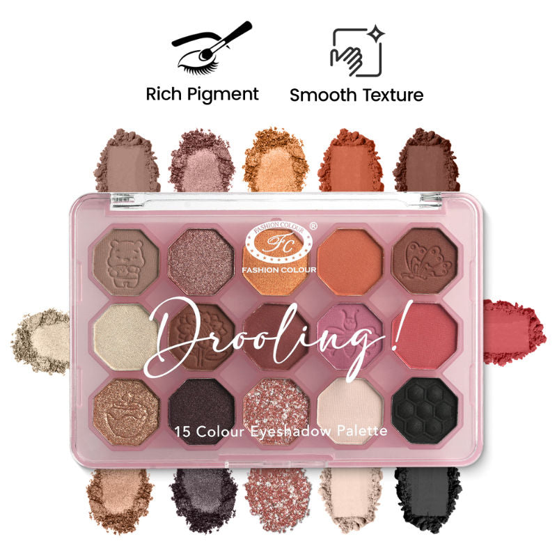 Drooling 15 Colour Eyeshadow Palette - Shade 01